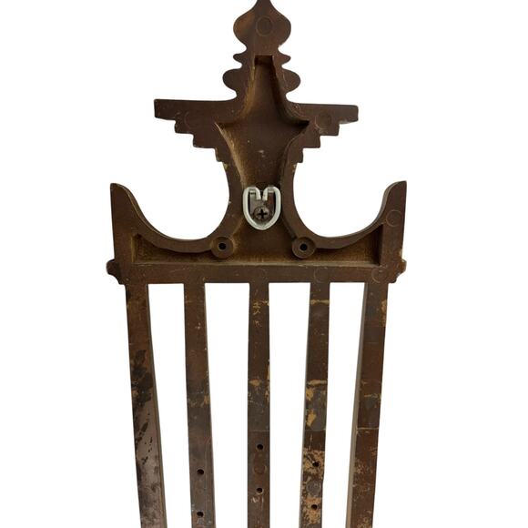 Pair of Vintage 1978 Burwood Wall Candle Sconces Silver Holders and Wood Accents - Picture 5 of 16